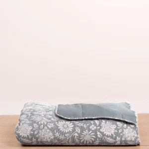 Colcha Jacquard Chenilla Mastella Verde Azulado