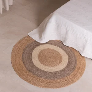 Alfombra Yute Redonda Beefwood Natural