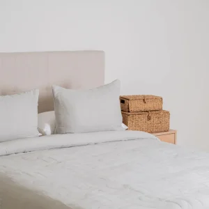 Funda Nórdica Acolchada Retro Gris Claro