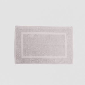 Alfombrin flecos rizo nido liso 870gr Gris Claro