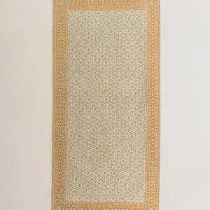 Alfombra algodón persia ocre/verde seco