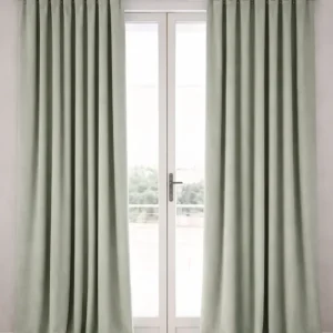 Cortina onda perfecta ante opaca verde seco