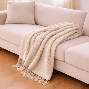 Plaid Nudos Liso Topo