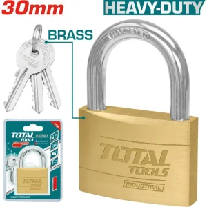 CANDADO (30MM) LATON DE OREJA  (TOTAL)